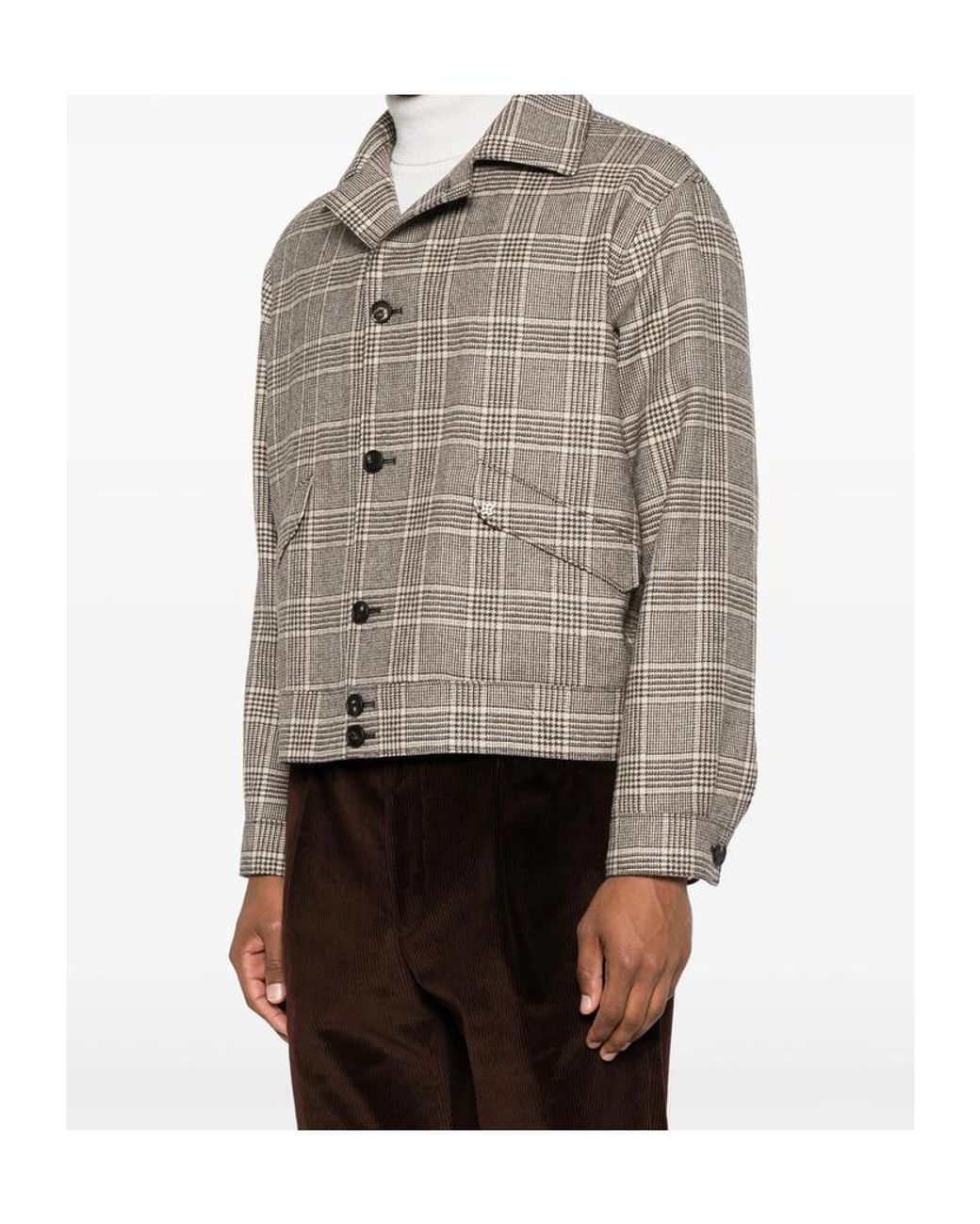 Tagliatore Brown Single-Breasted Casual Jacket for men