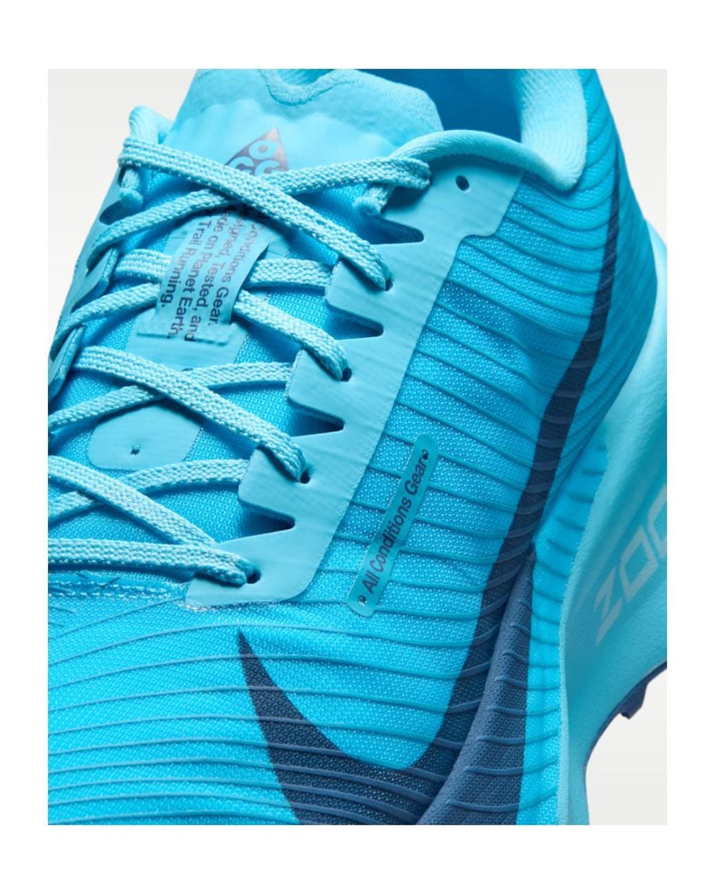 Nike Blue Acg Ultrafly Trail Running Shoes for men