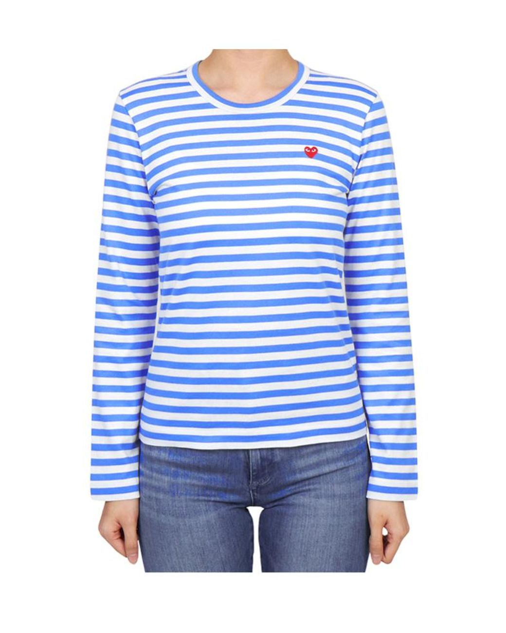 Comme des Garçons Blue Long-Sleeved T-Shirt
