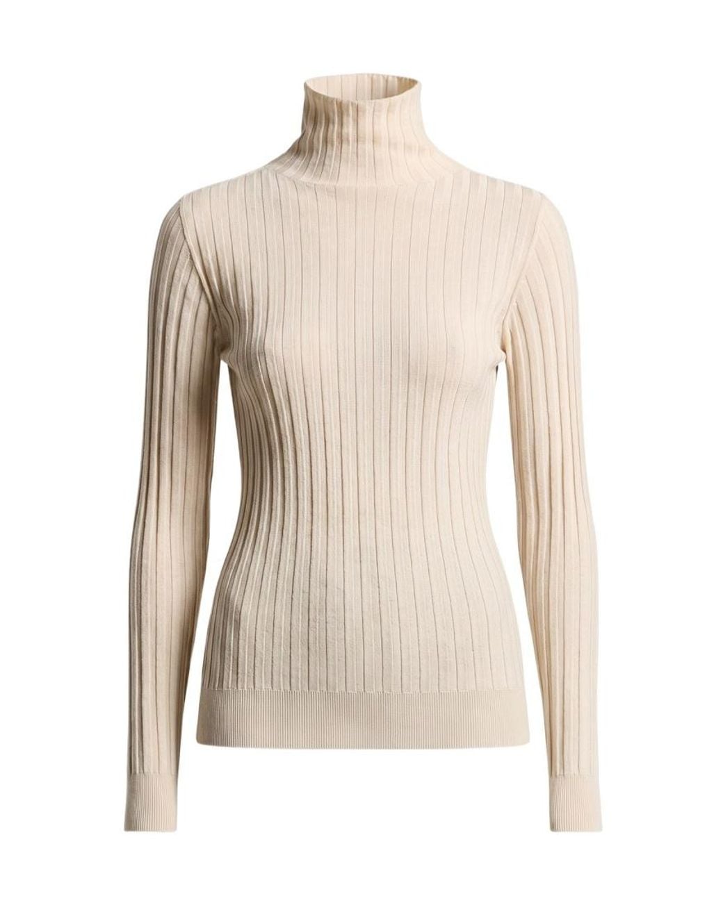 Peserico Natural Roll-Neck Long Sleeved Jumper