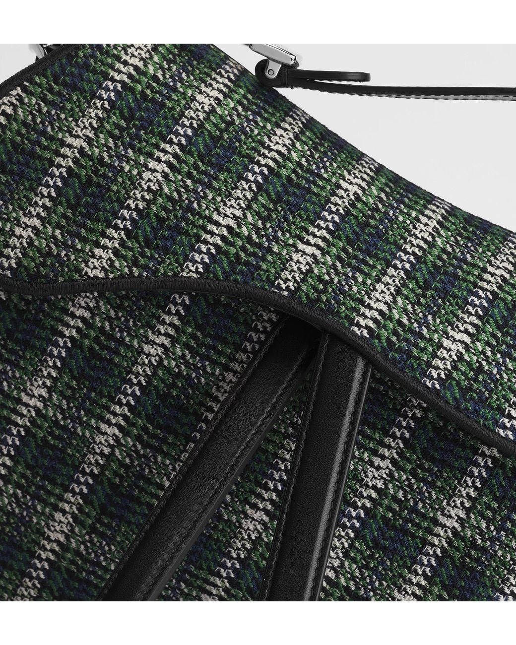 Dior Black Saddle Bag With Strap