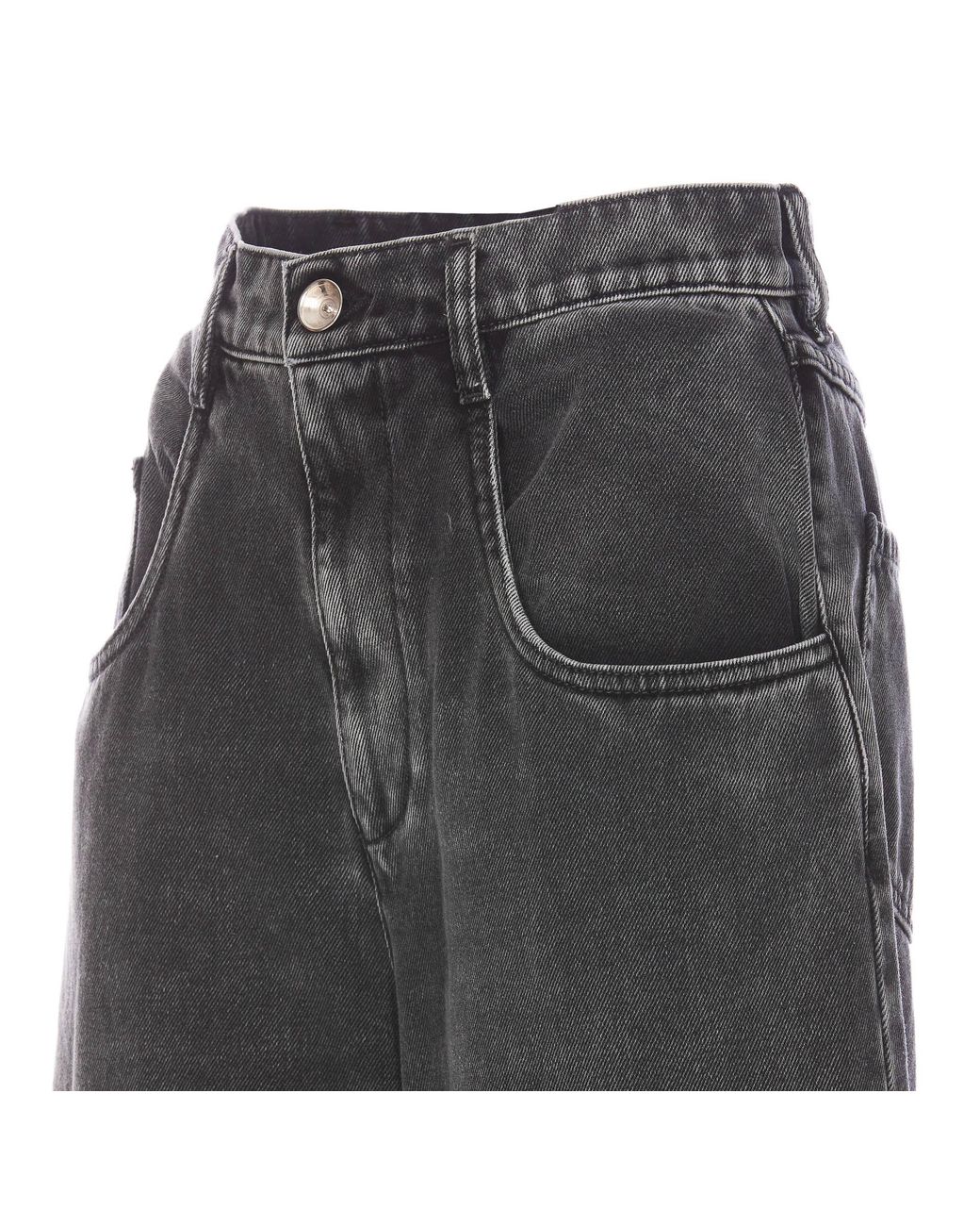Maison Margiela Gray High Waist Cut-Out Jeans