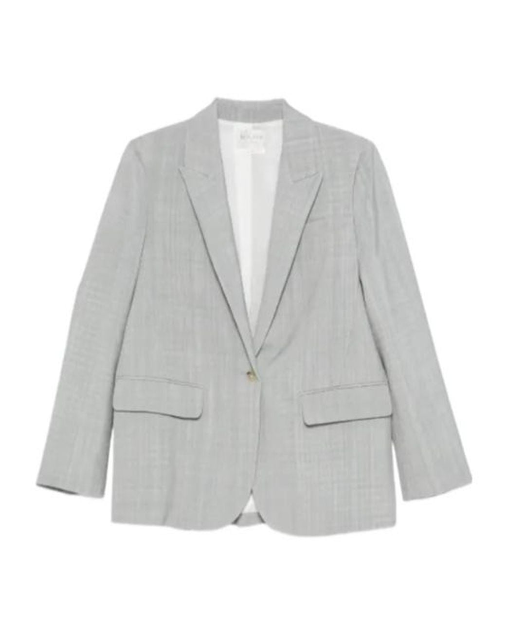 Forte_forte Gray Single-Breasted Blazer