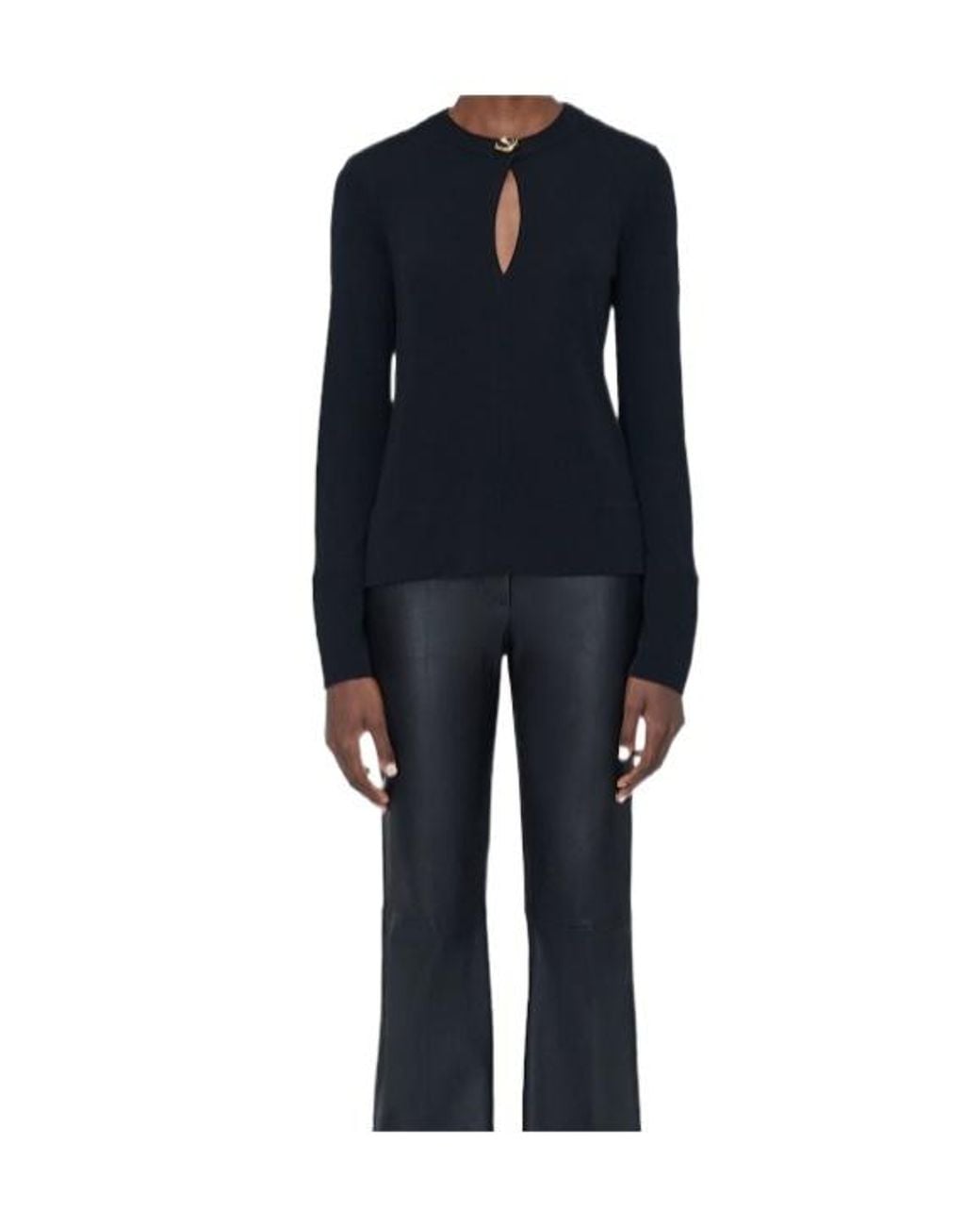 Joseph Blue Fabiola Fluid Jersey Blouse
