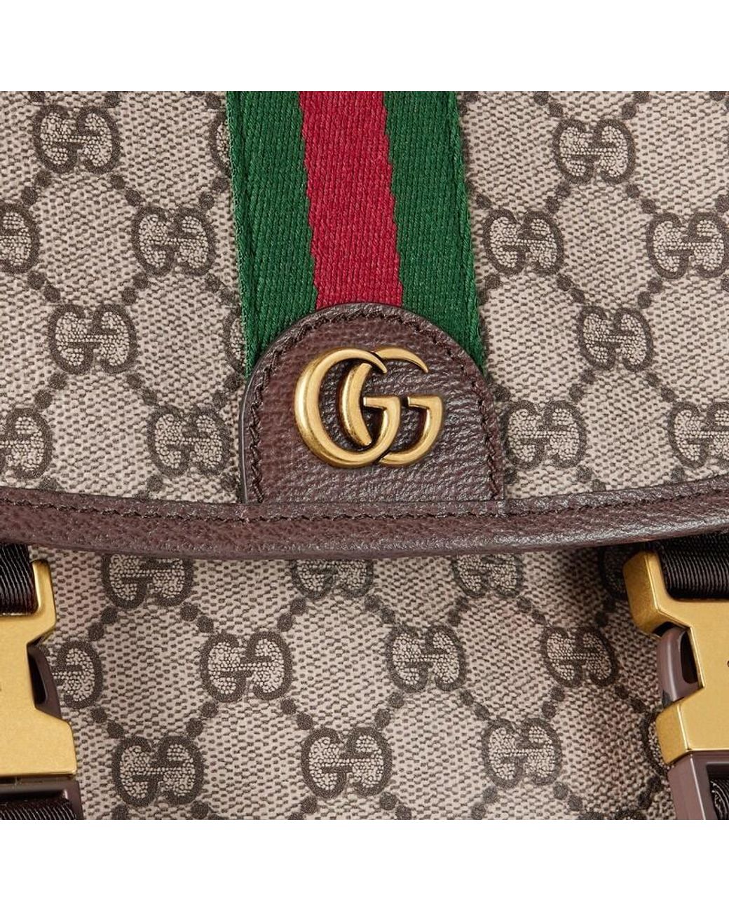 Gucci Brown Ophidia Large Backpack for men