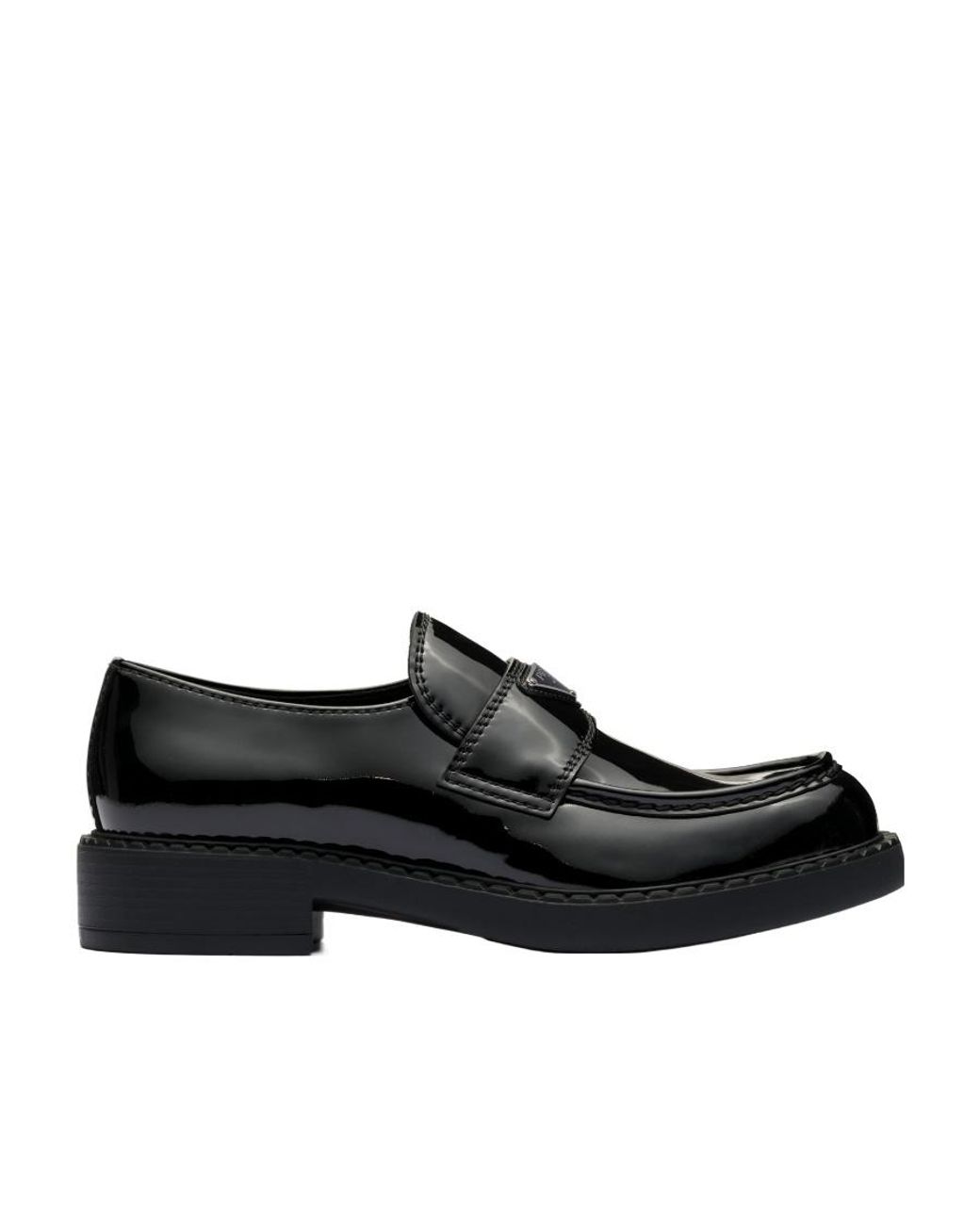 Prada Black Patent Leather Loafers for men