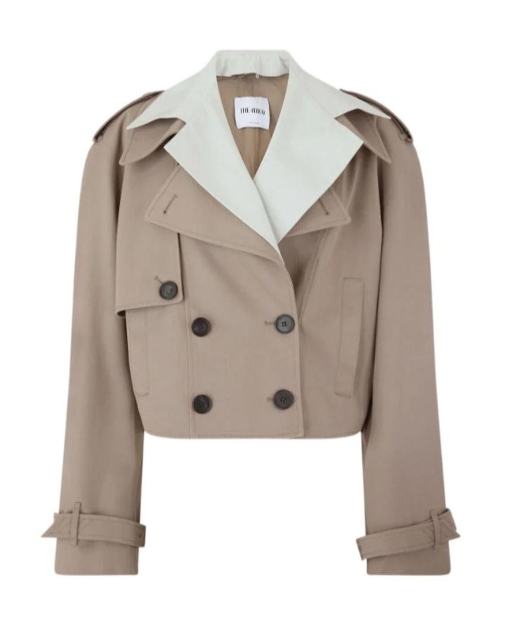 The Attico Brown The Short Trench Coat
