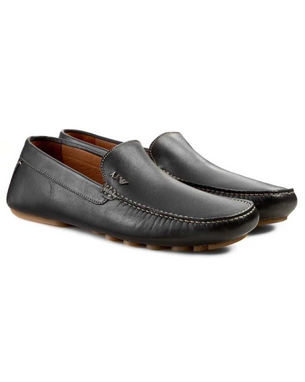 Armani Jeans Brown Logo Details Business Casual Shoes for men