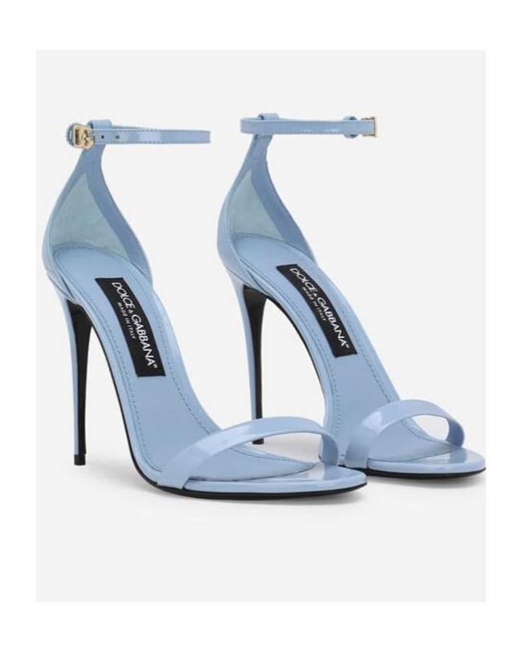 Dolce & Gabbana Blue High-Heeled Sandals