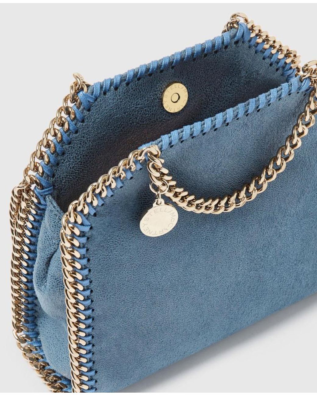 Stella McCartney Blue Falabella Tiny Shoulder Bag