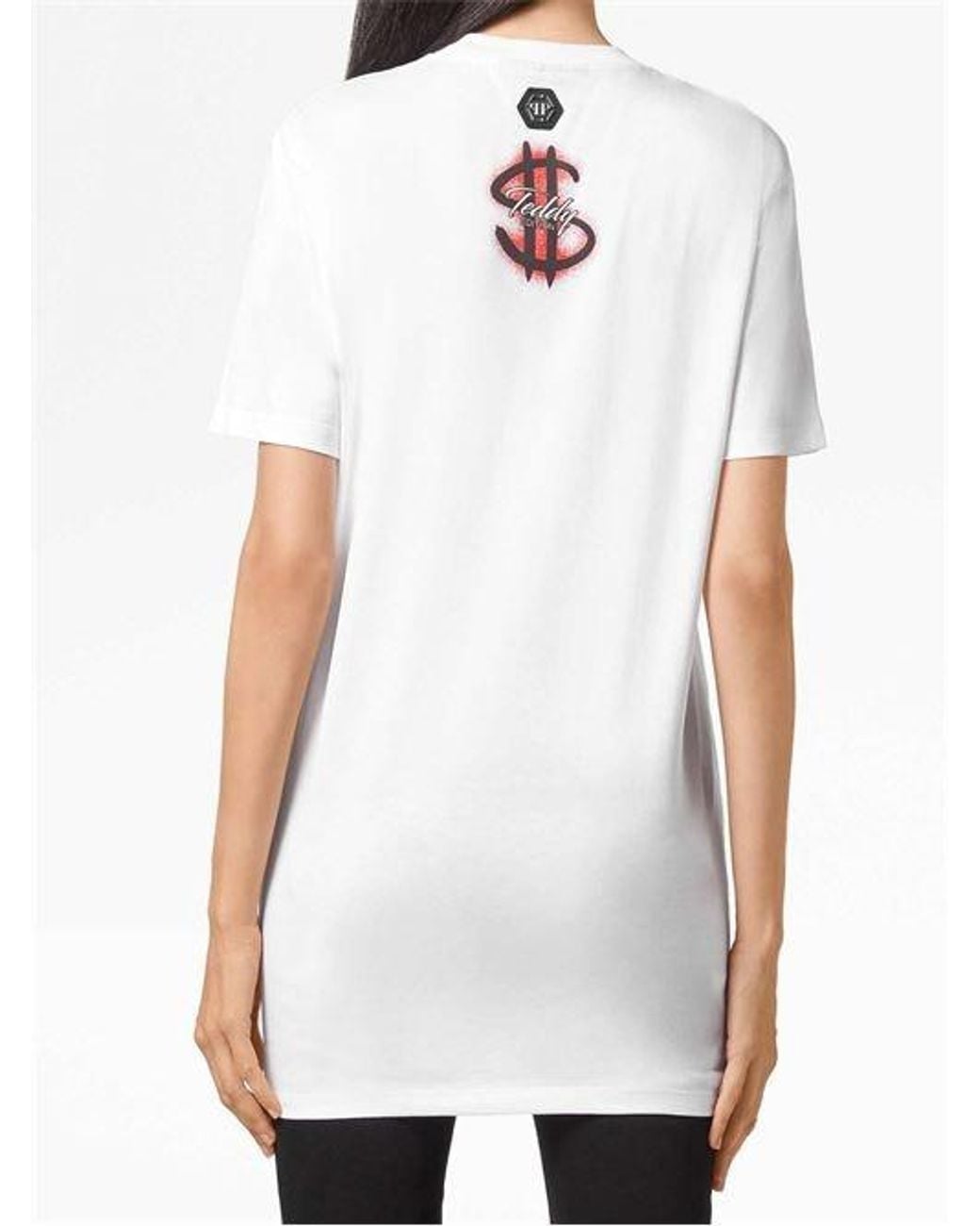 Philipp Plein White Logo Details T-Shirt