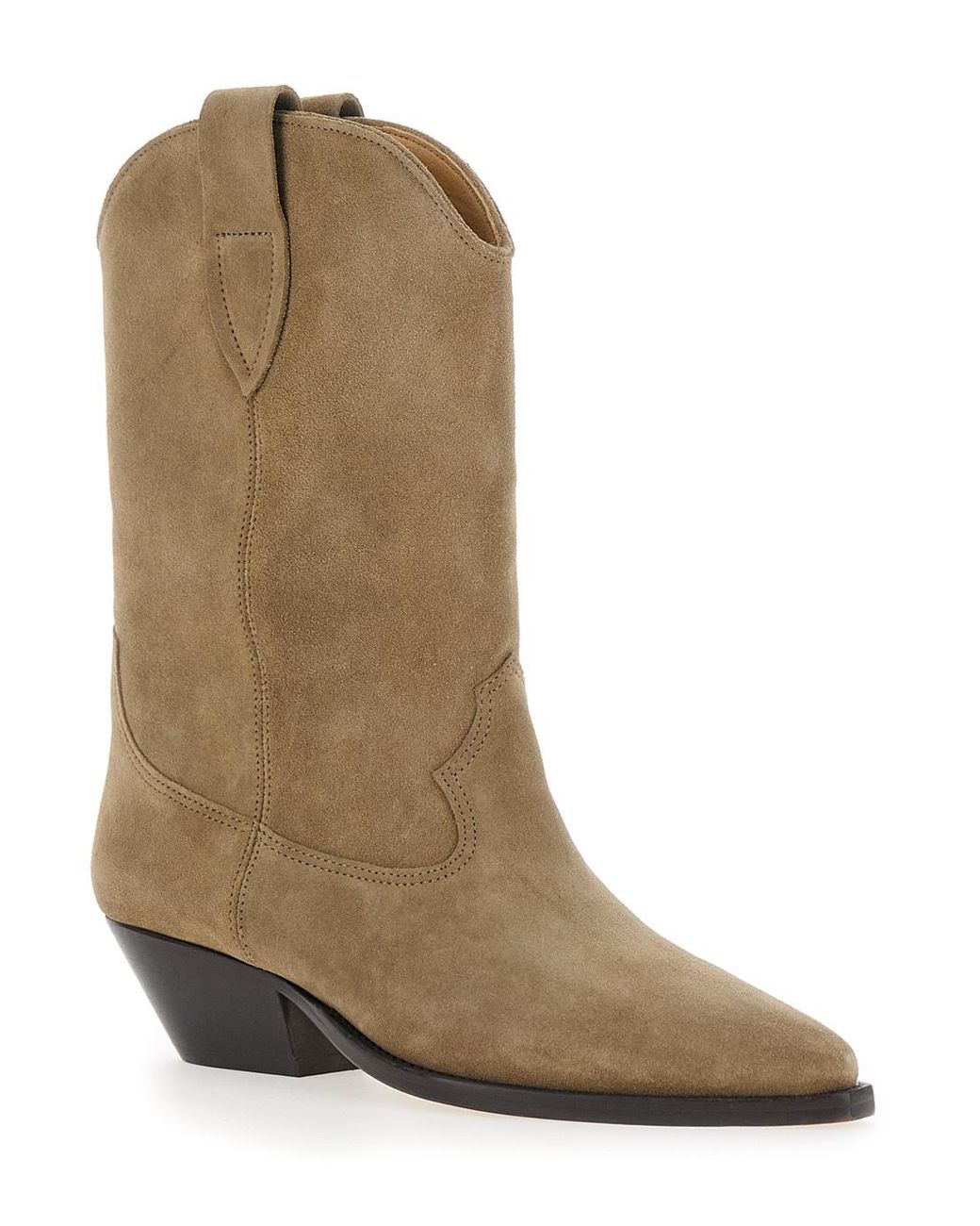 Isabel Marant Natural Duerto Pointed-Toe Cowboy Boots