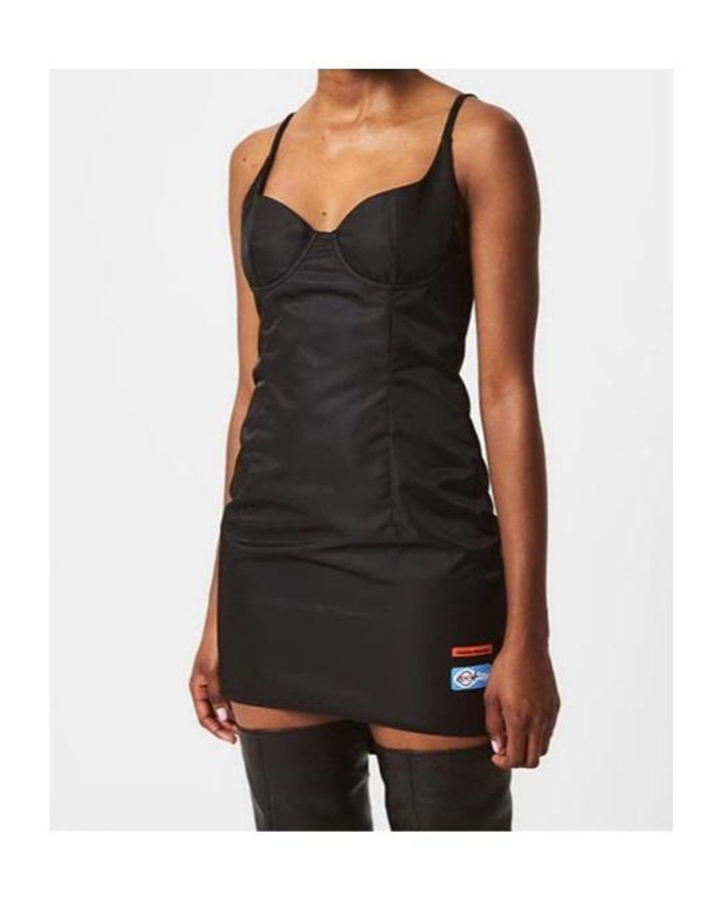 Heron Preston Black Suspender Dress
