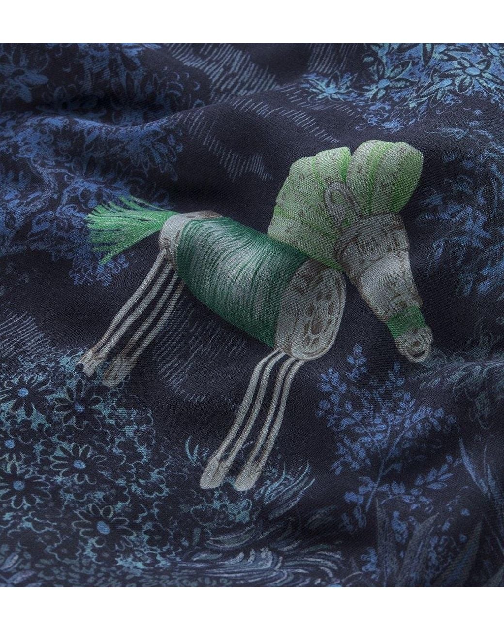 Dior Blue Charming Garden Shawl