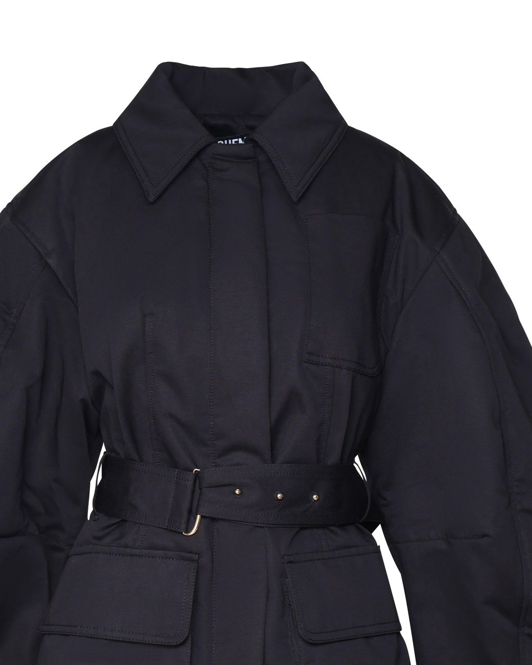 Jacquemus Blue Le Blouson Bari Belted Waist Jacket