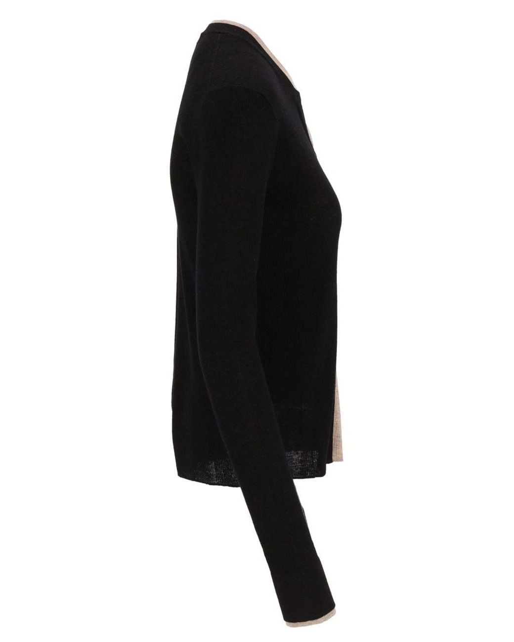 Acne Black Sheer Buttoned Cardigan