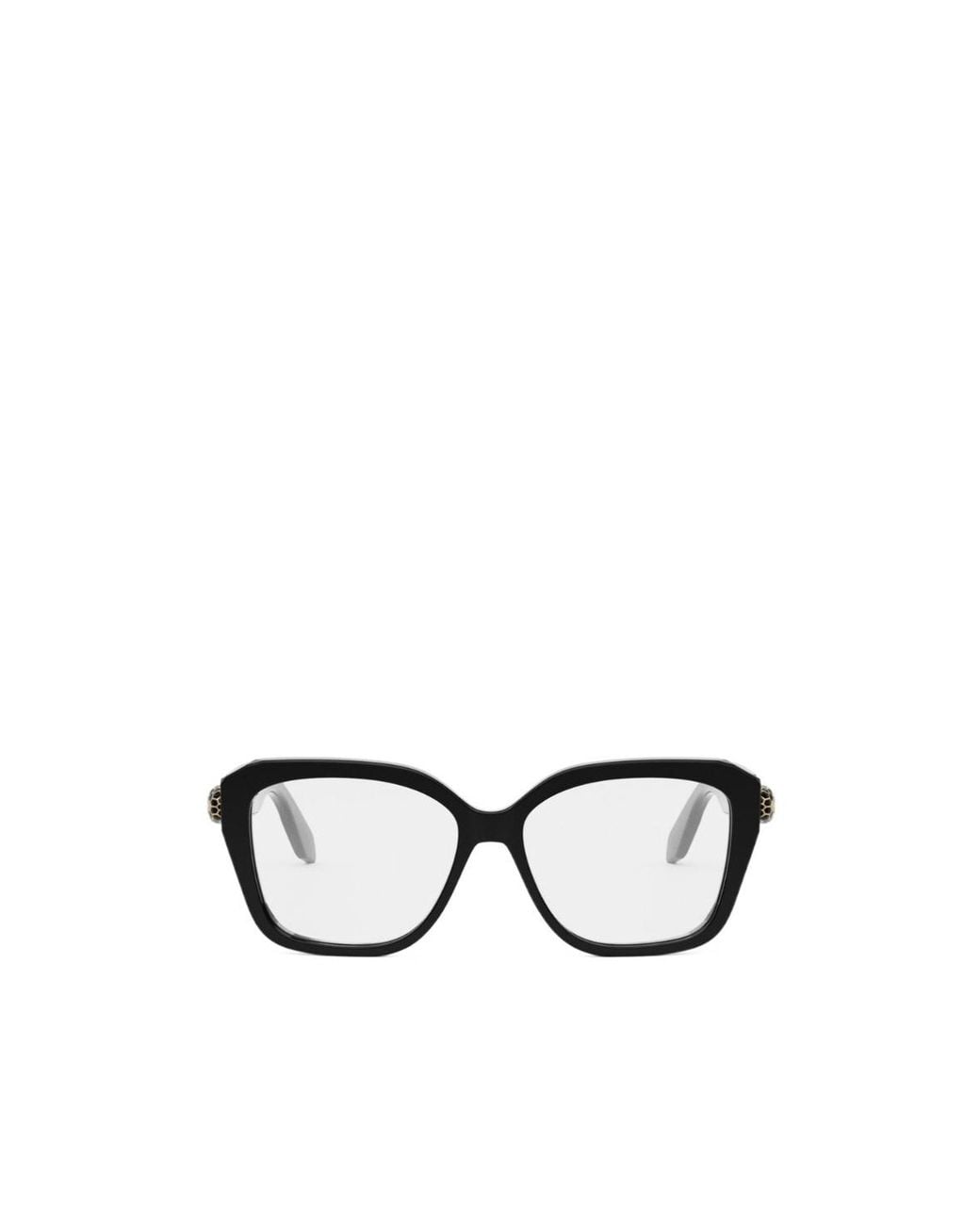 BVLGARI White Bulgari Square Frame Glasses