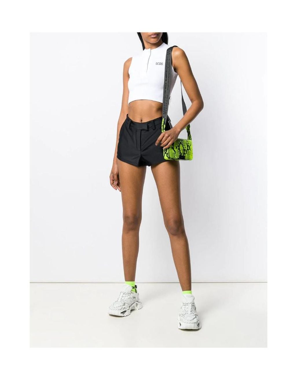 Gcds Black Logo Short Shorts