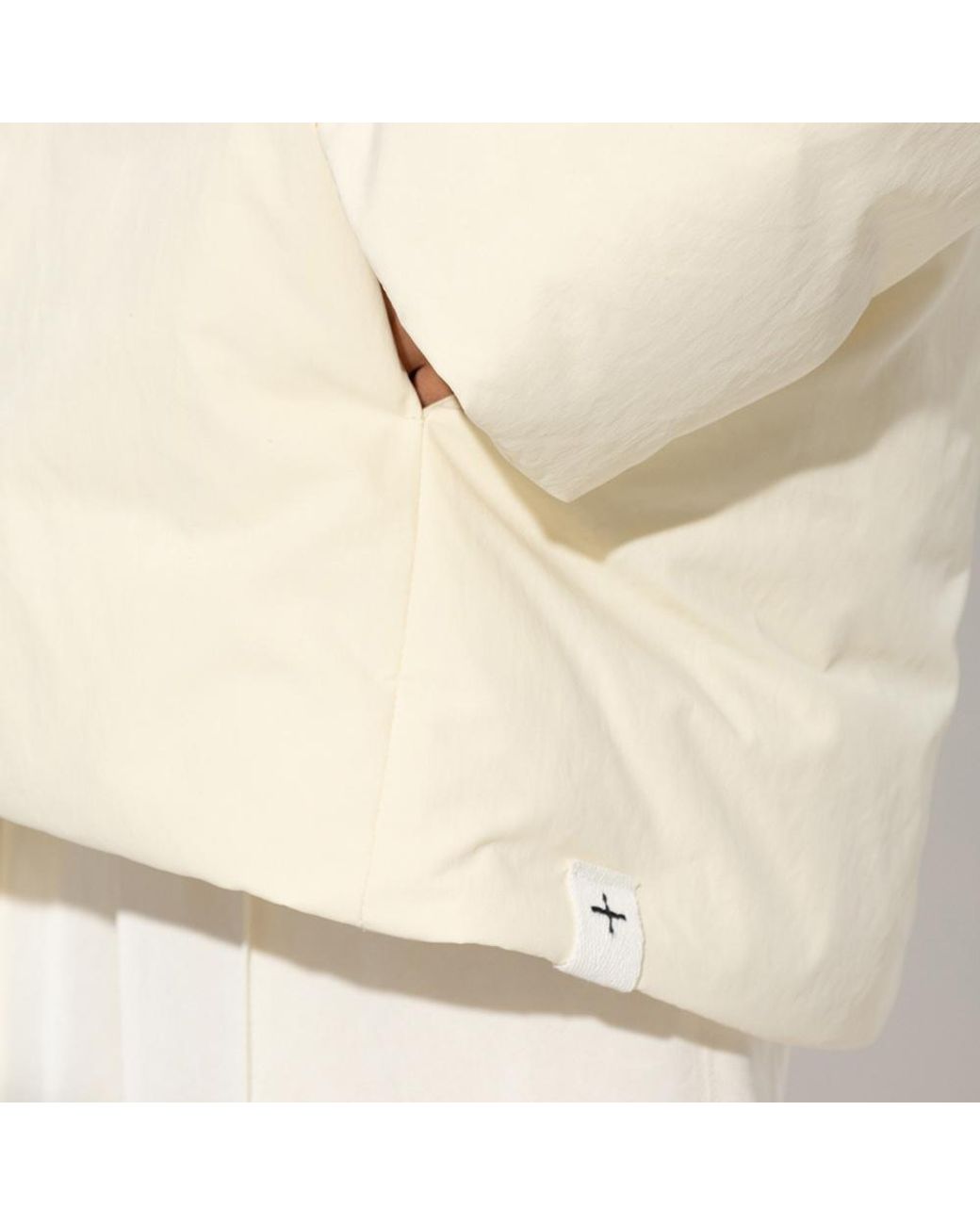Jil Sander Natural Hooded Down Jacket