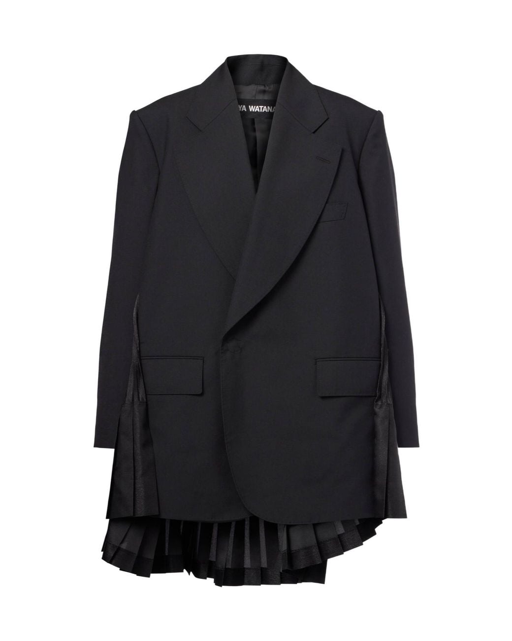 Junya Watanabe Blue Pleated Blazer Dress