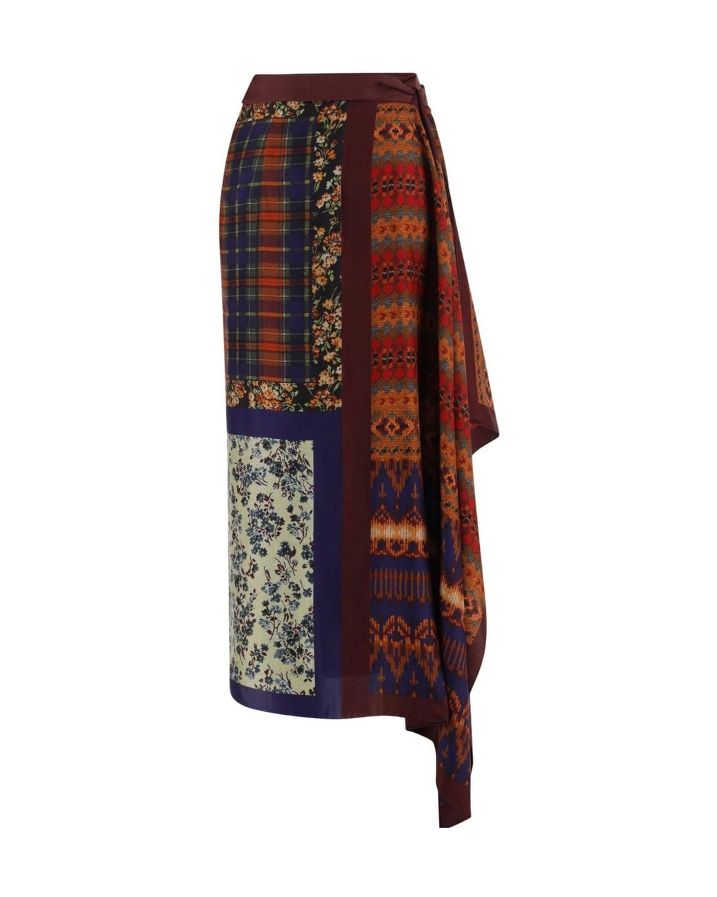 Dries Van Noten Multicolor Printed Skirt