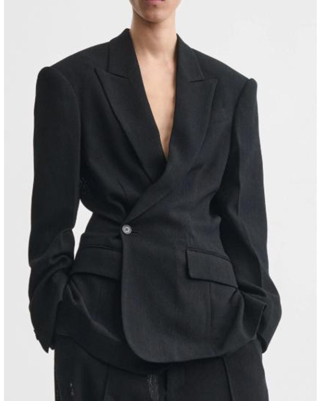 Phoebe Philo Black Long-Sleeved Suit Jacket