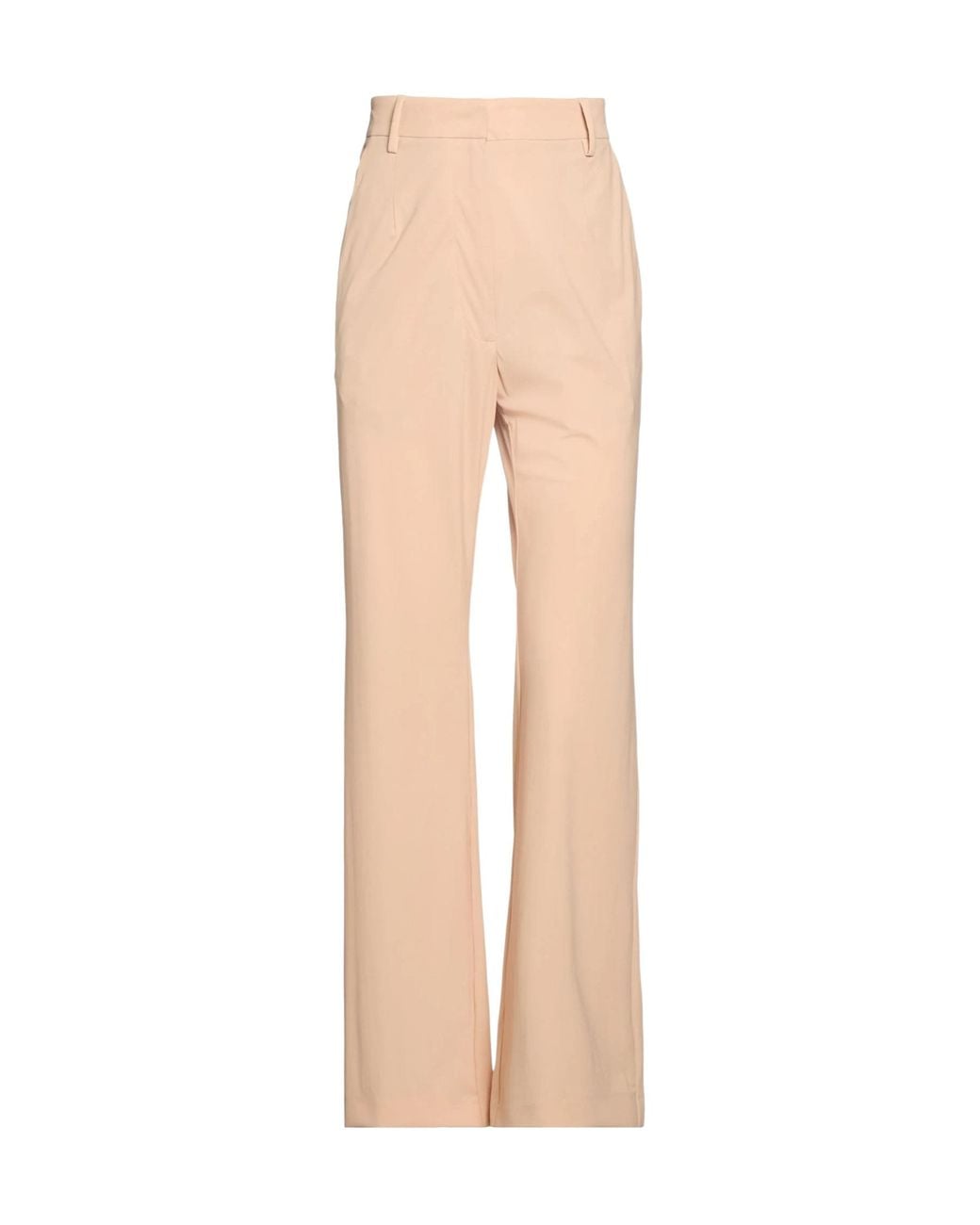 MM6 by Maison Margiela Natural Solid Color Straight-Leg Pants