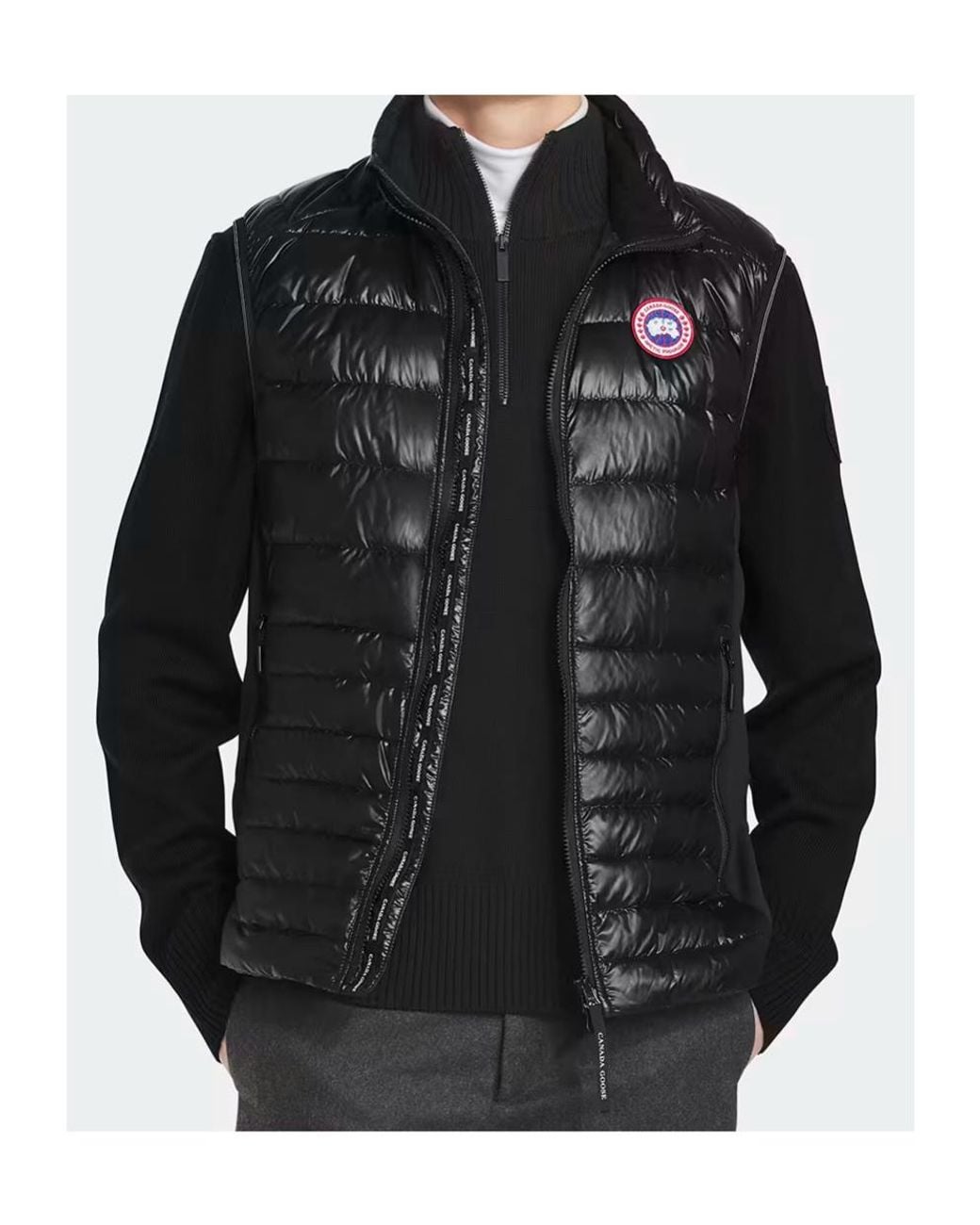 Canada Goose Black Hybridge Padded Lite Gilet for men