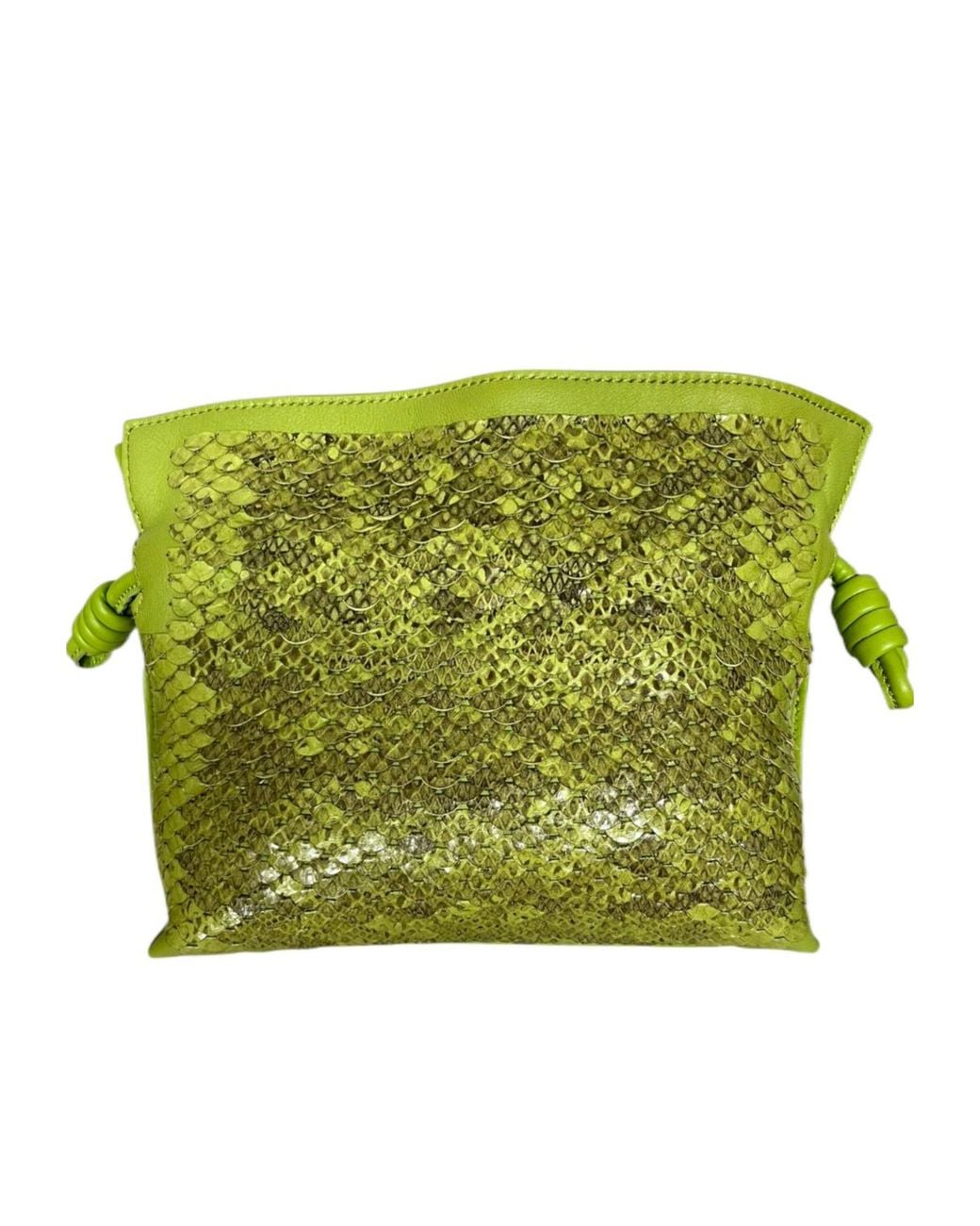 Loewe Green Stitch Detail Clutch