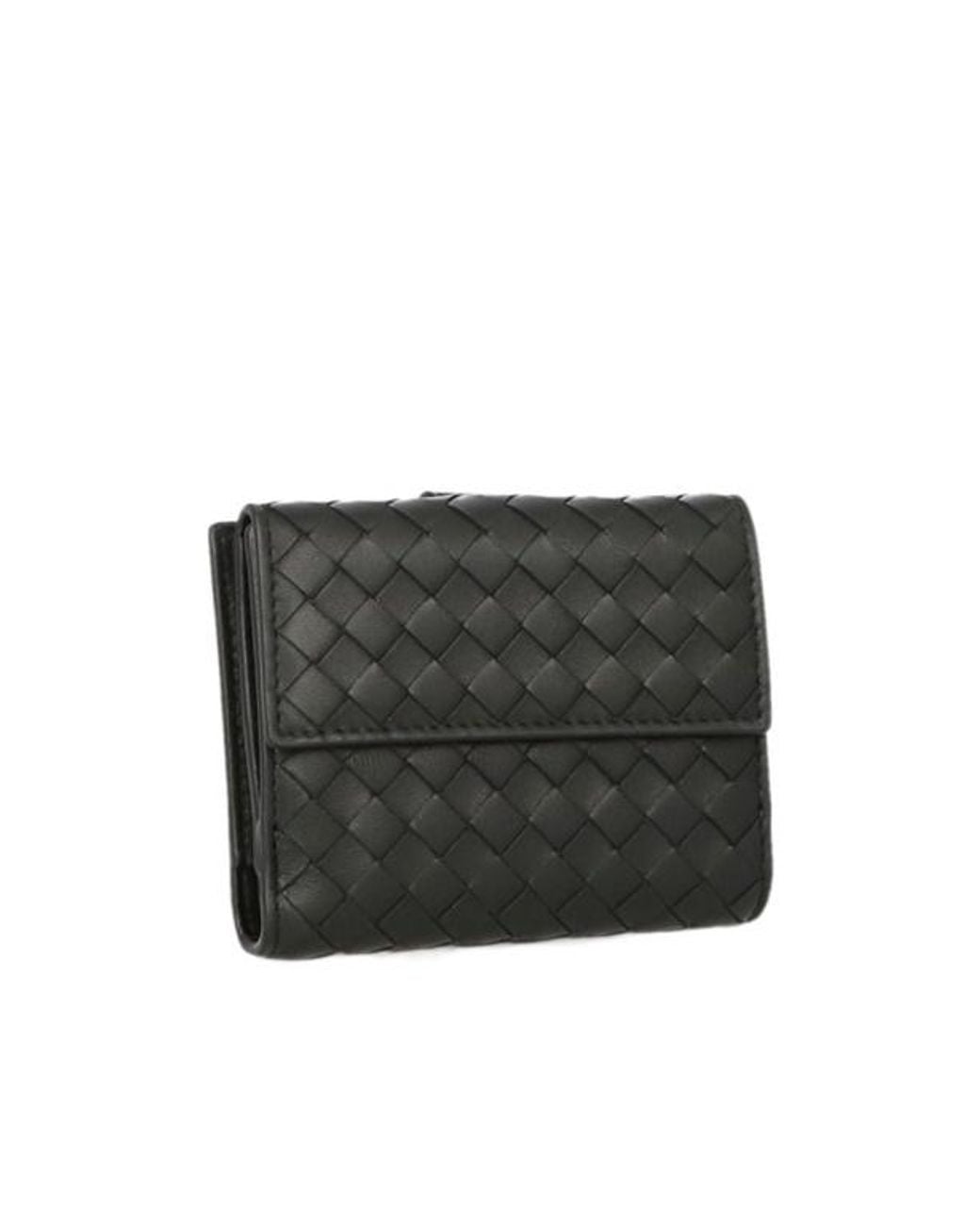 Bottega Veneta Black Folding Wallet