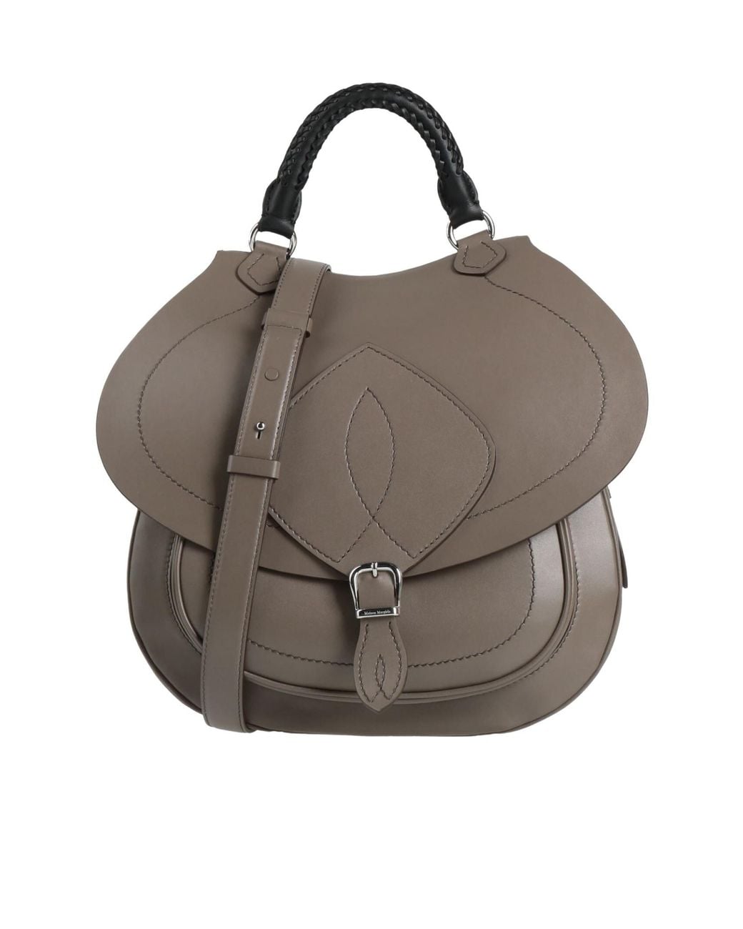 Maison Margiela Brown Top Handle Handbags