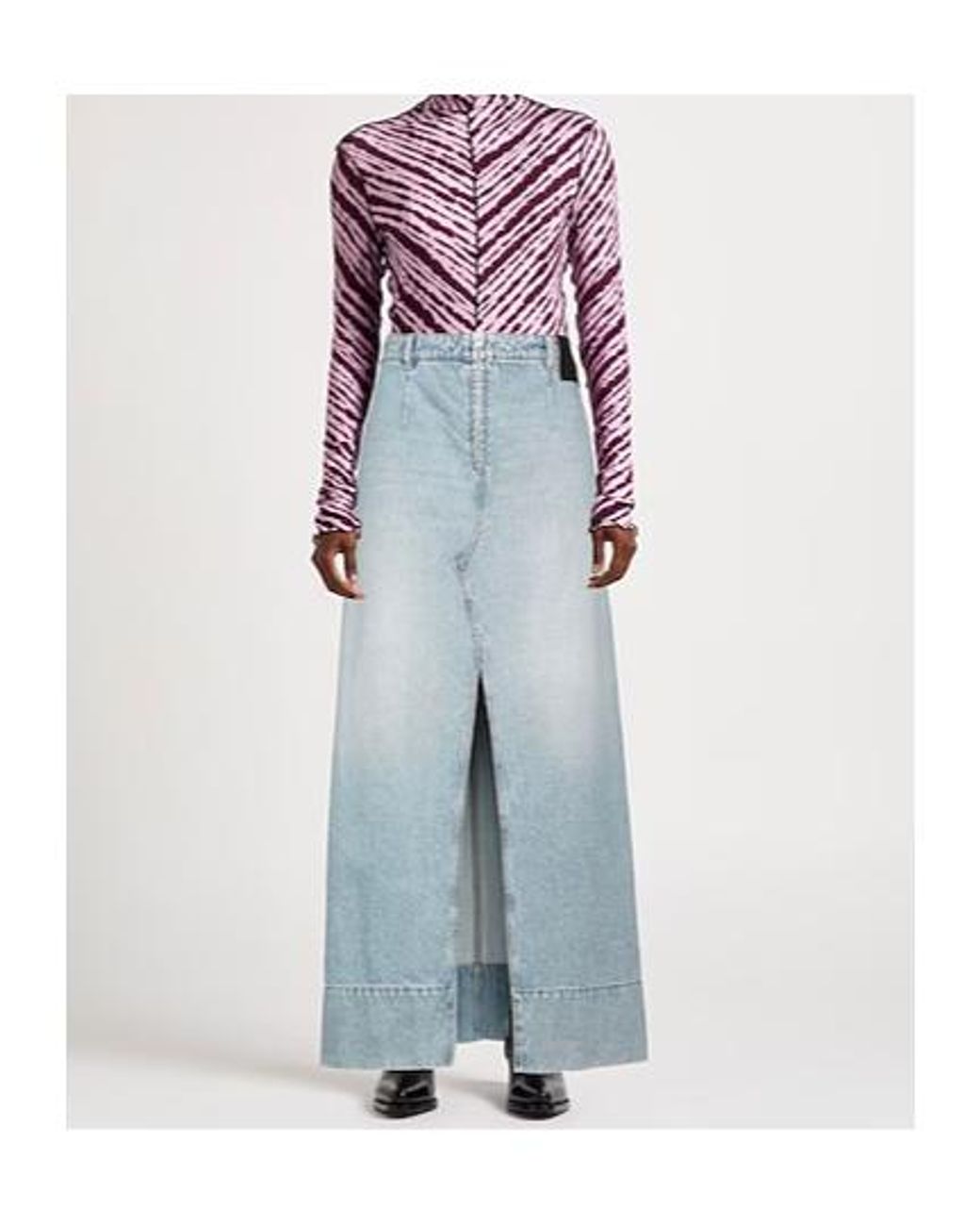 Sportmax Blue Denim Skirts