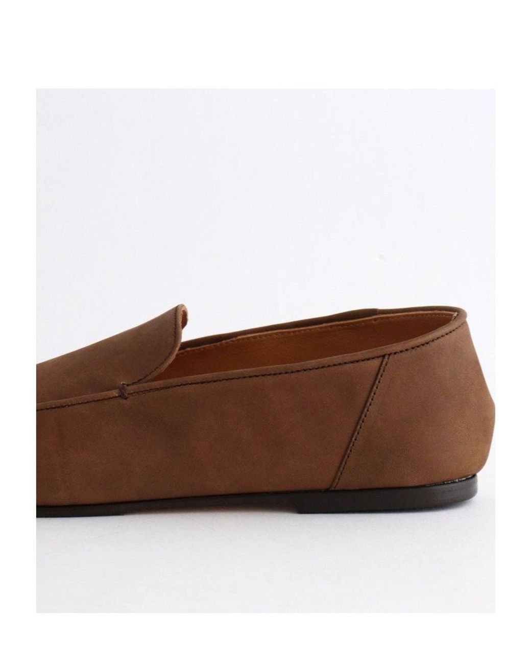 Auralee Brown Flat Loafers for men