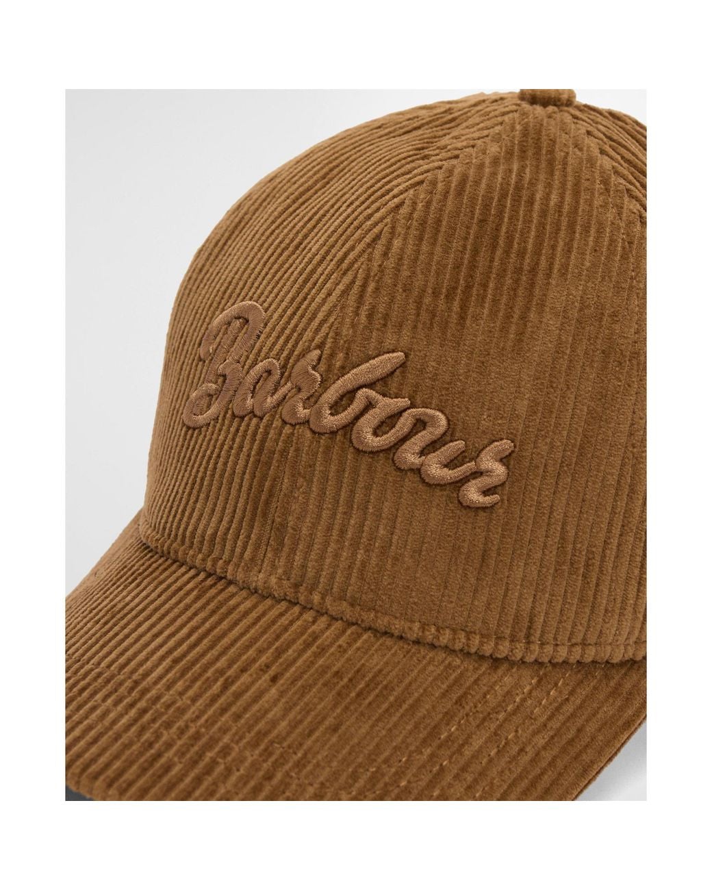 Barbour Brown Corduroy Baseball Cap