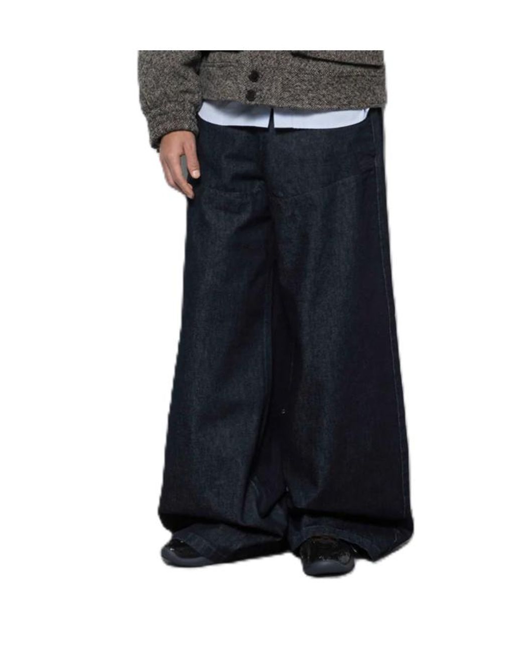 Dries Van Noten Blue Belt Loop Jeans for men