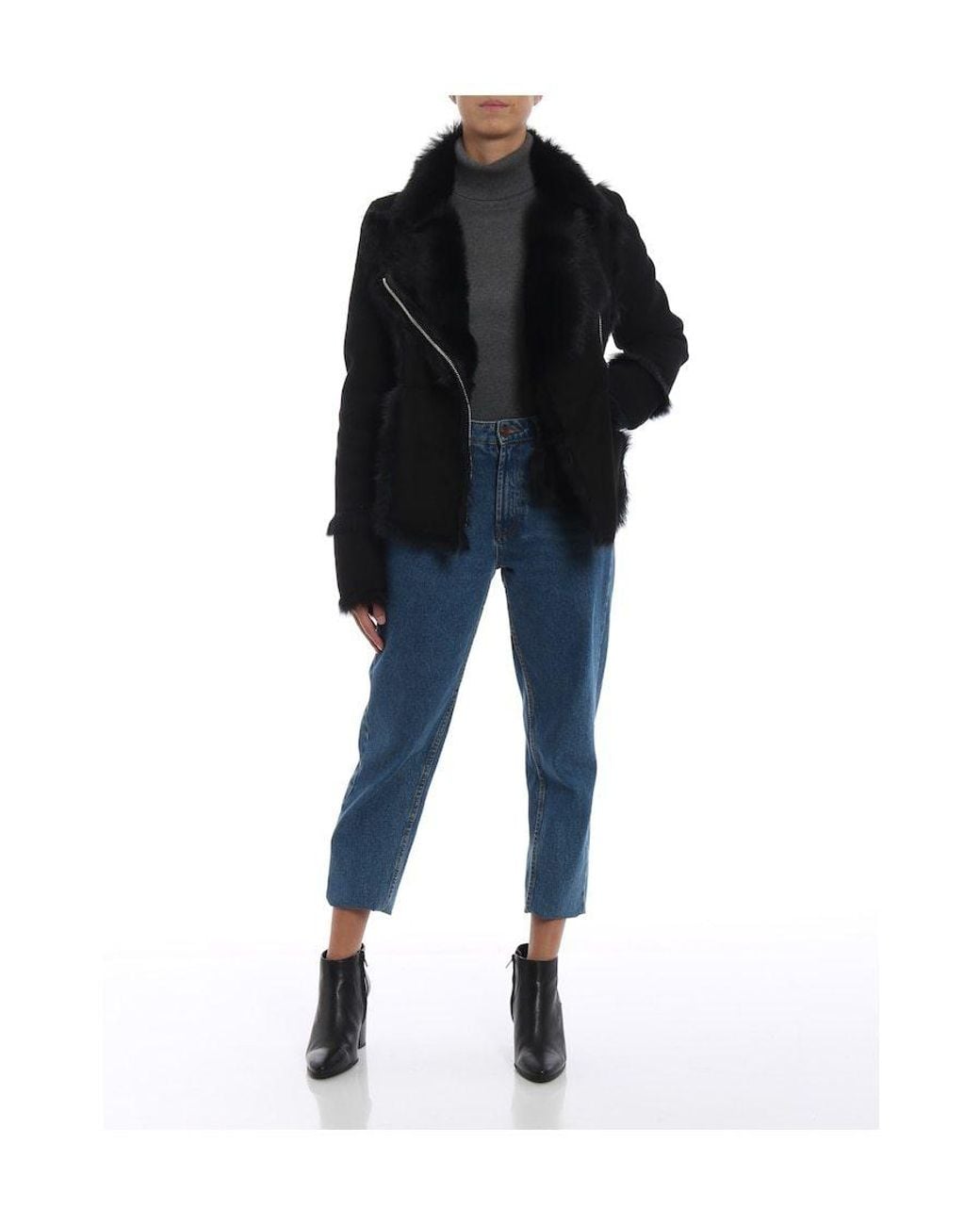 S.W.O.R.D Black Zipper Design Jacket