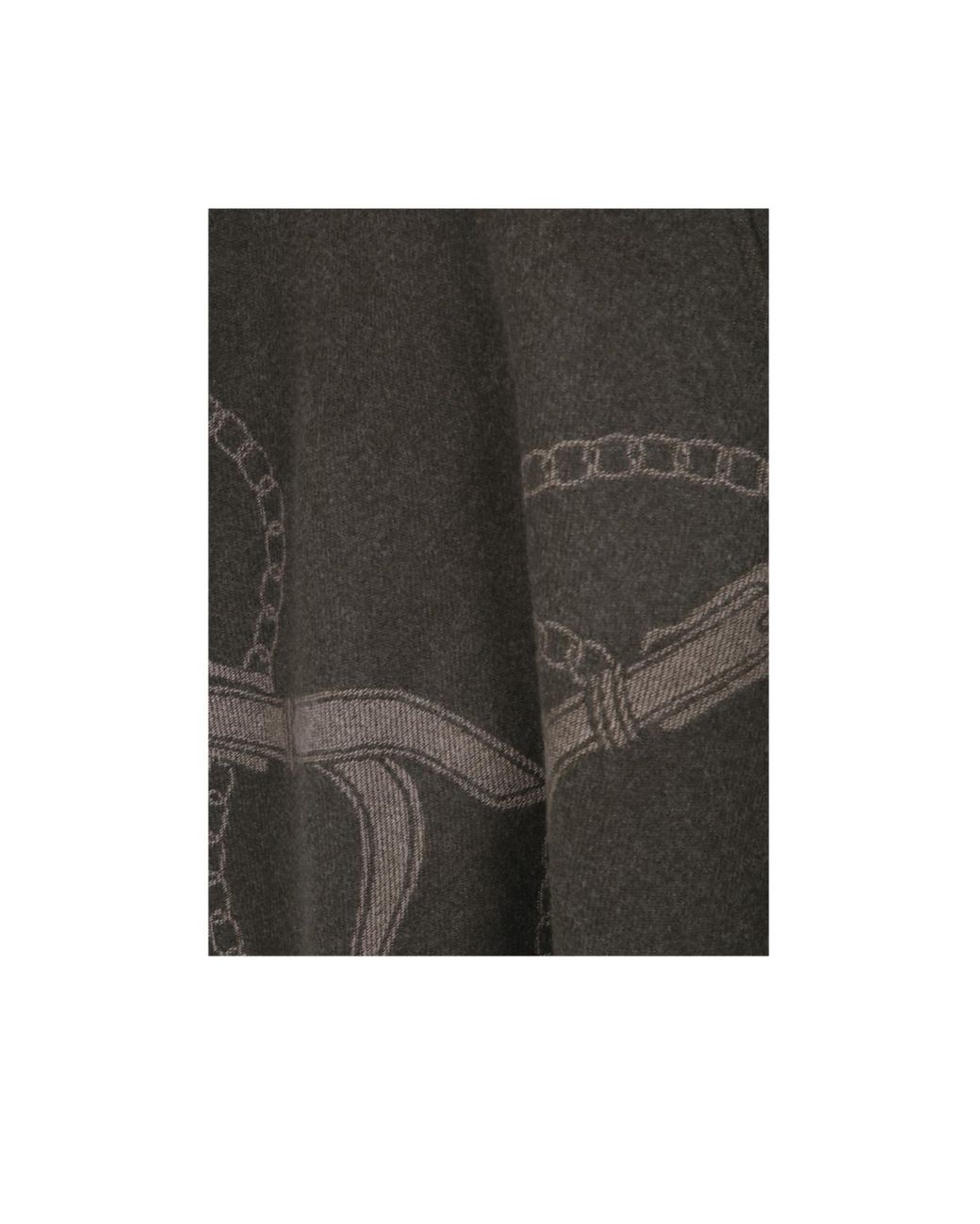 Ralph Lauren Gray 'Ruana' Poncho
