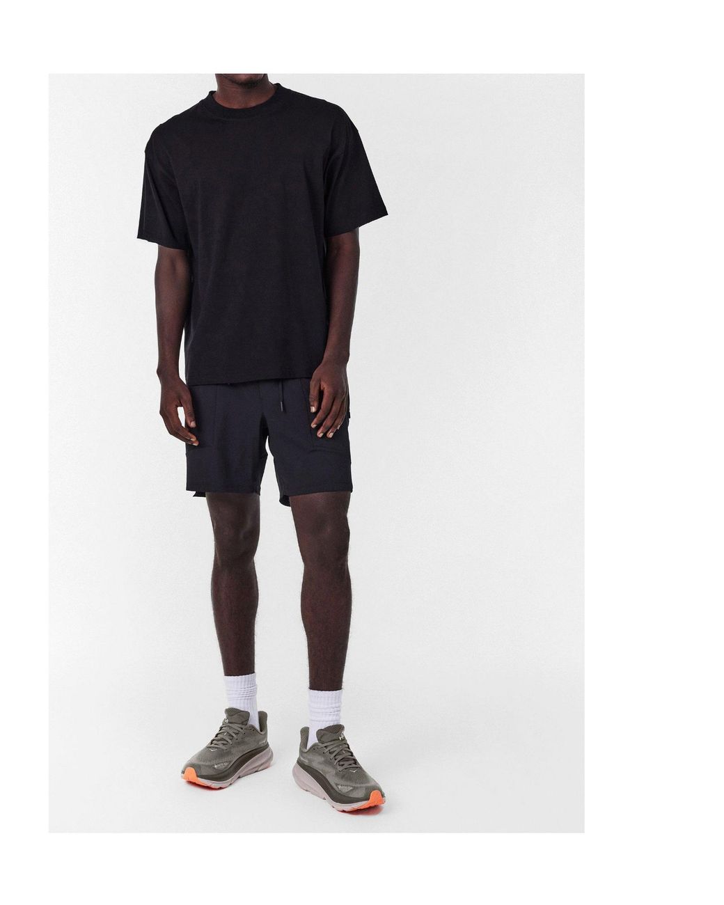 Hoka One One Gray Performance Running Sneakers for men
