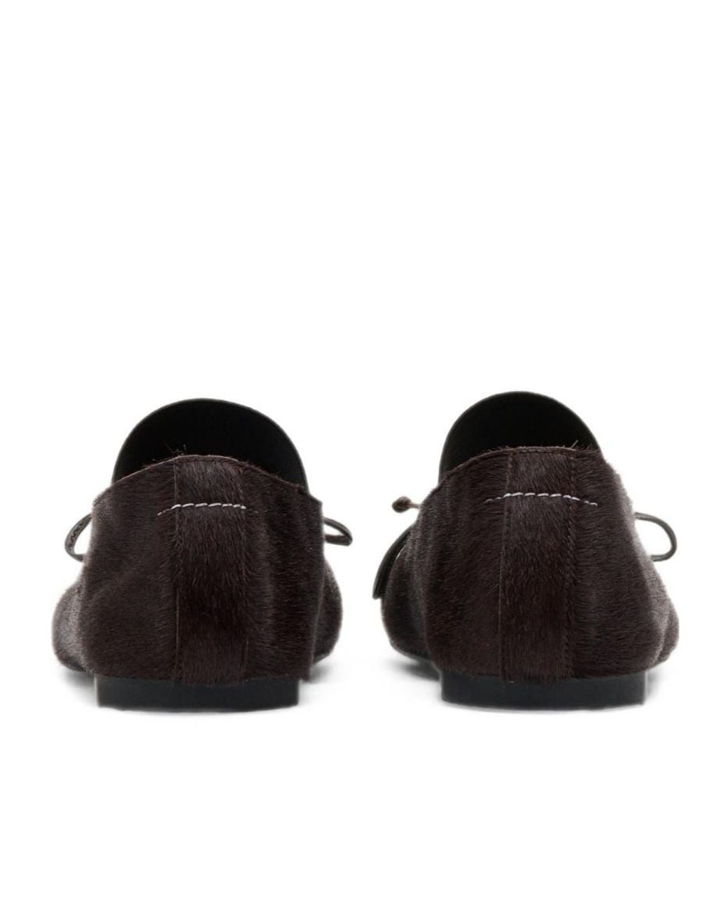 MM6 by Maison Margiela Black Anatomic Elastic Ballet Flats
