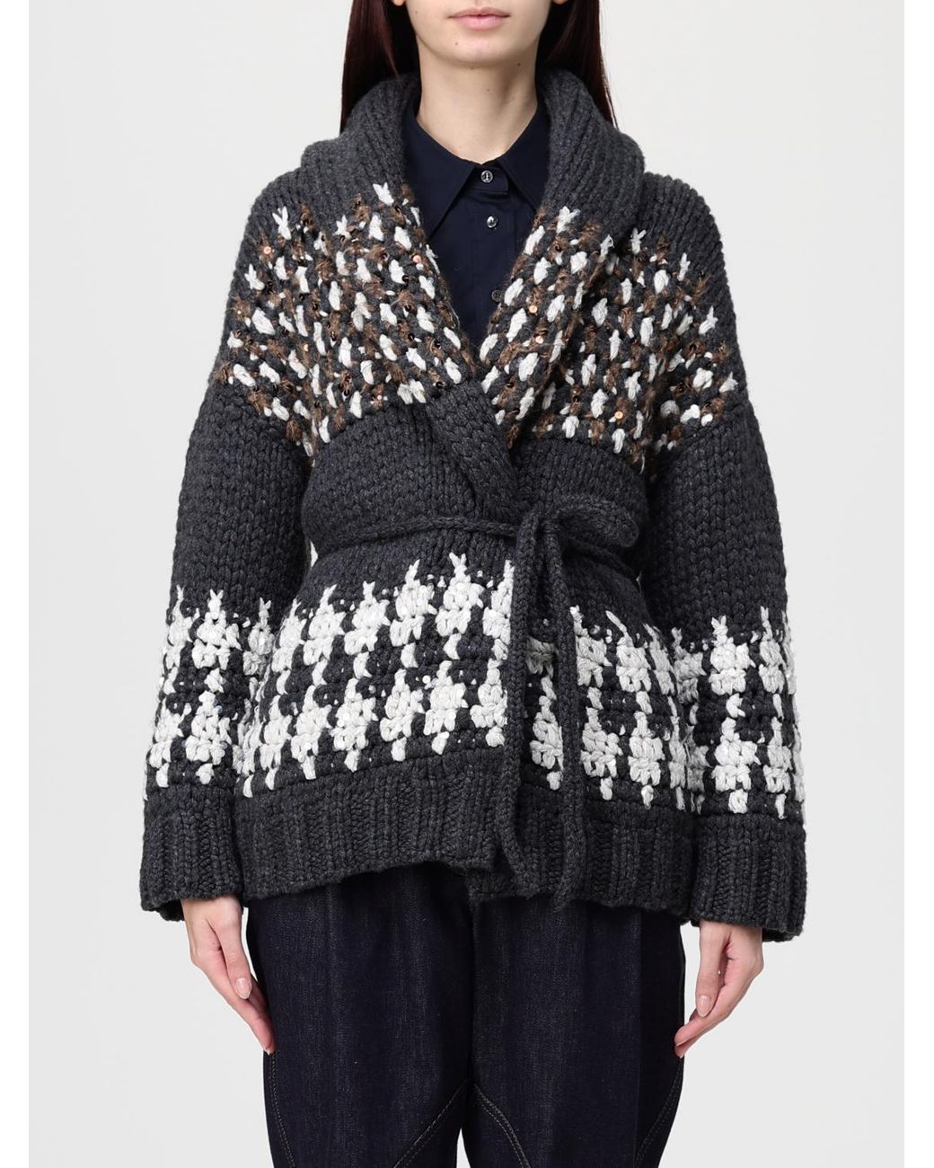 Brunello Cucinelli Black Cardigans