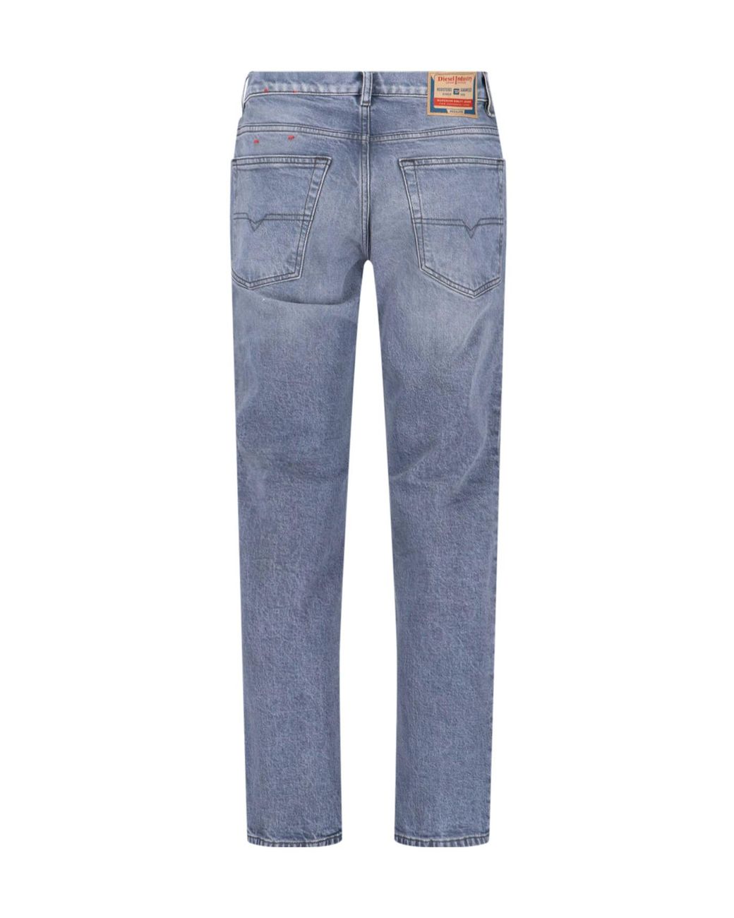 DIESEL Blue Logo Patch Jeans for men