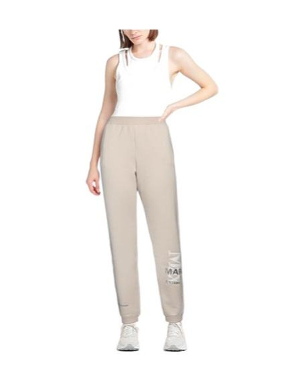 Max Mara Natural Comfortable Zipup Sweatpants