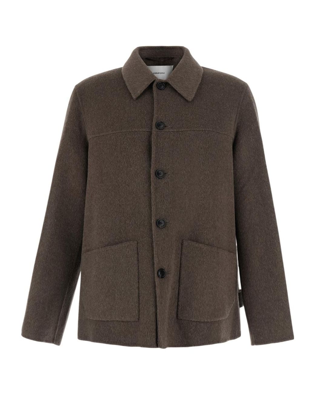 Grifoni Brown Long-Sleeve Jacket for men
