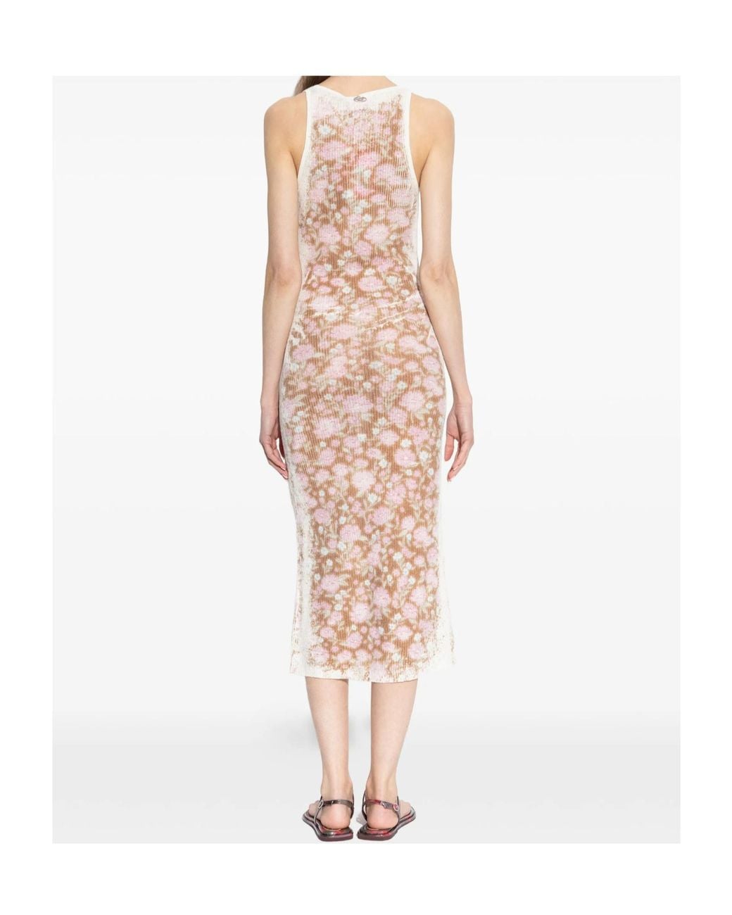 DIESEL Pink Blom Sleeveless Dress