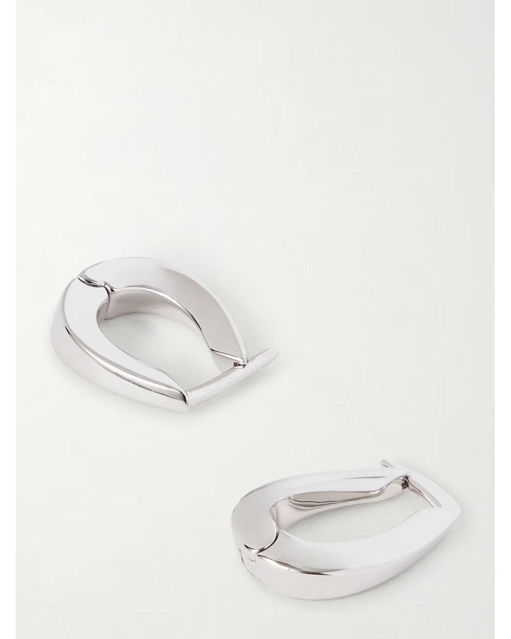 Jil Sander Metallic Hoop Earrings