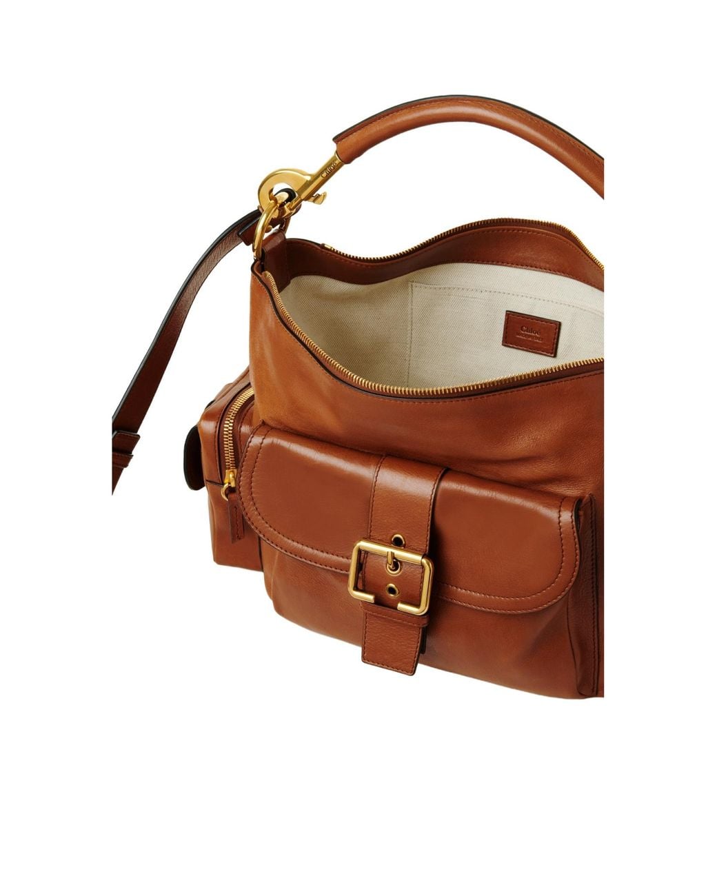 Chloé Brown Chloé Camera Zipped Shoulder Bag