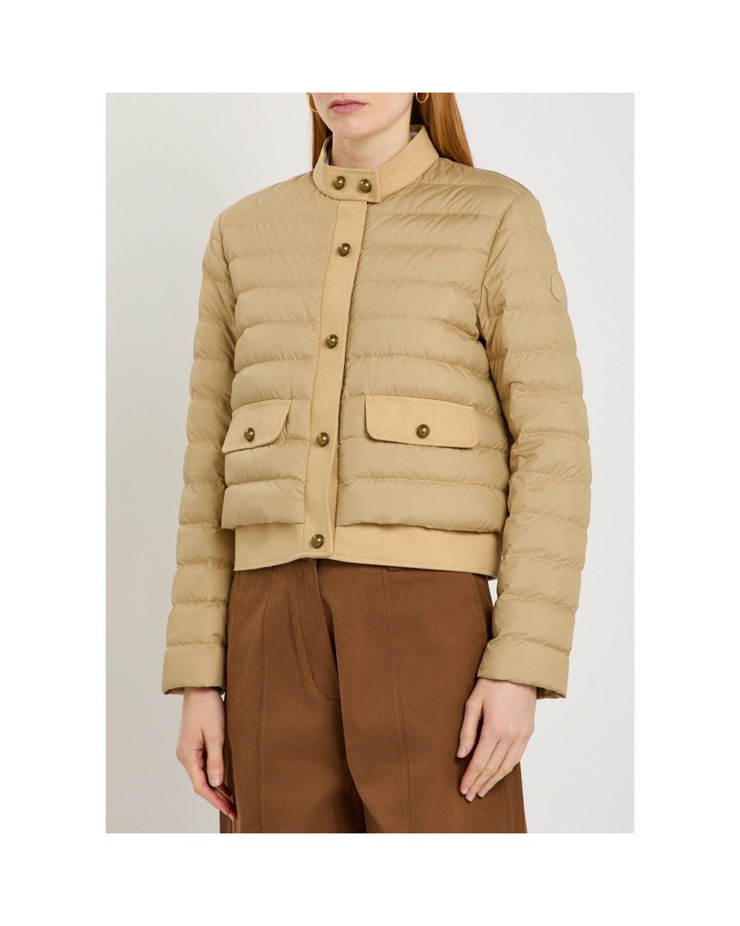 Moncler Natural Short Down Jacket