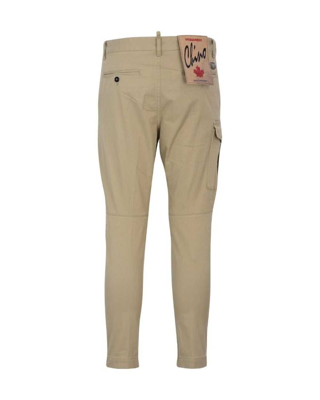DSquared² Natural Waist Belt Loop Casual Trousers for men