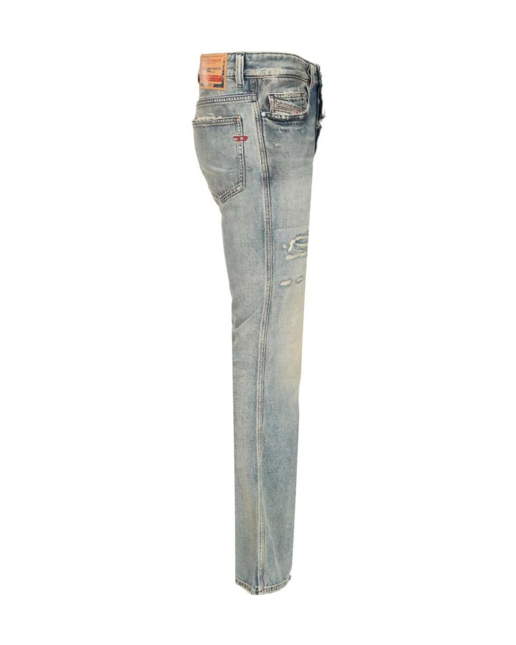 DIESEL Blue 1998 Distressed-Detail Bootcut Jeans for men