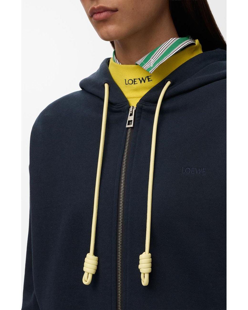 Loewe Blue Zipper Sweatshirt